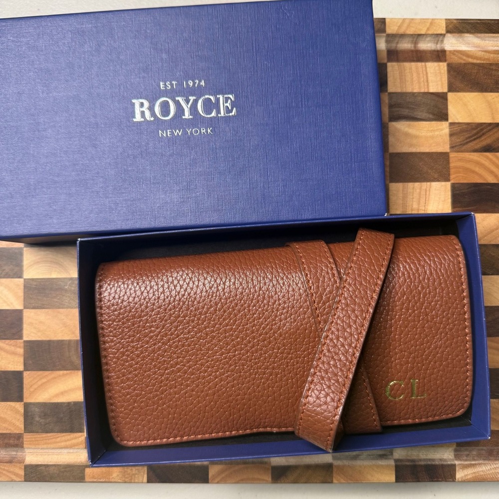 Royce New York Tech Cord Organizer Roll (Initials C L on it)